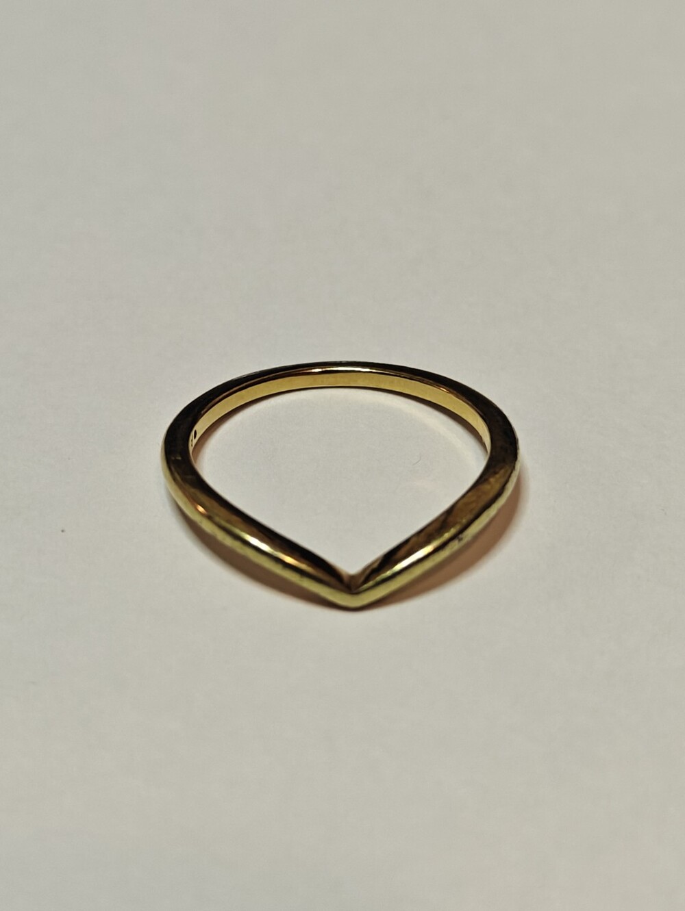 Pandora V-shaped Gold Plated Ring - Picture 7 of 11